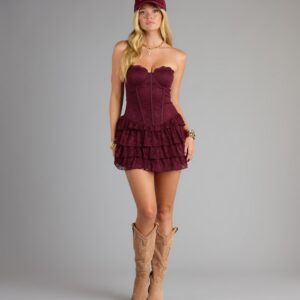 Laced In Love Corset Mini Dress