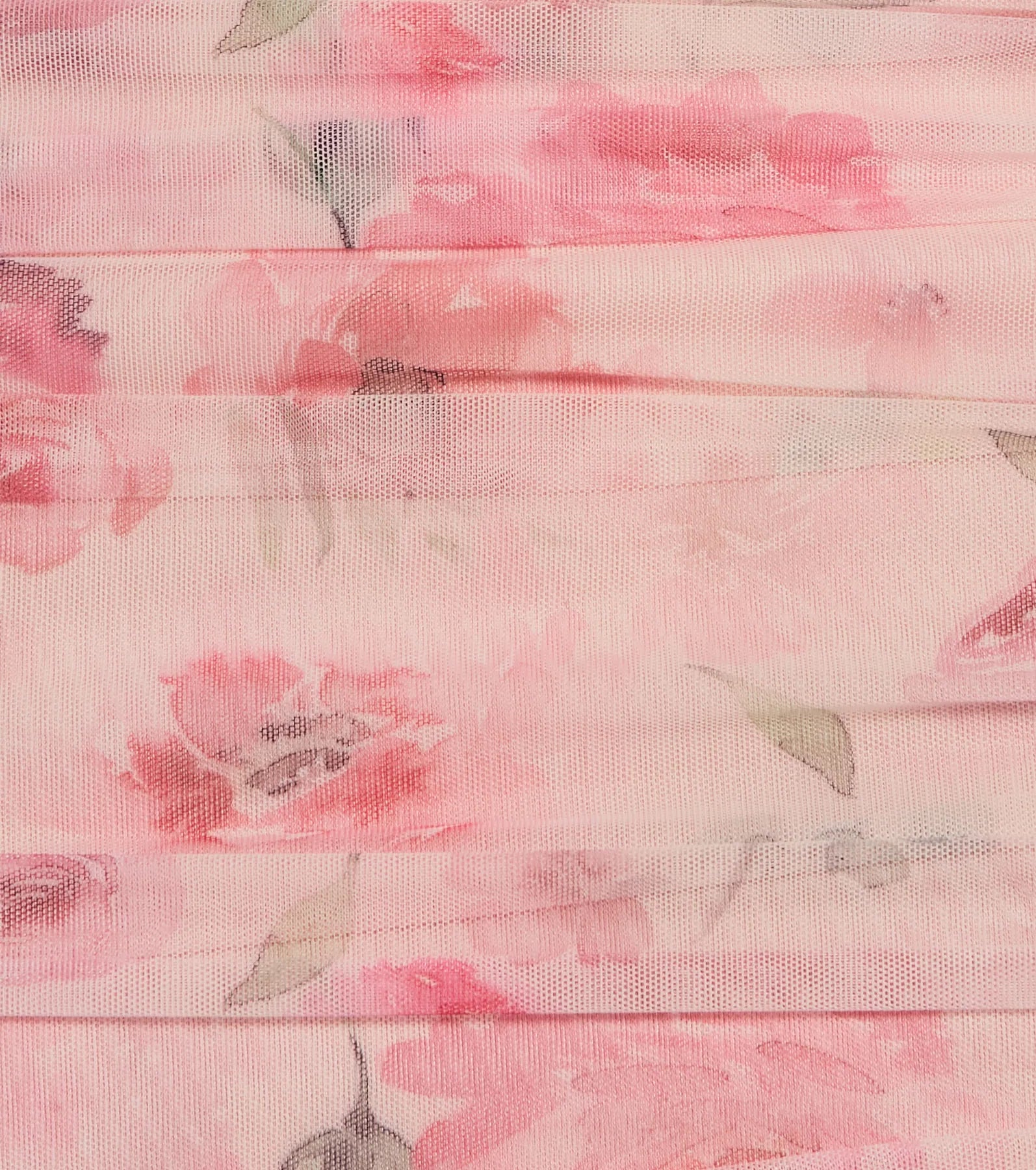 Love And Floral Strapless Mesh Midi Dress - Image 3