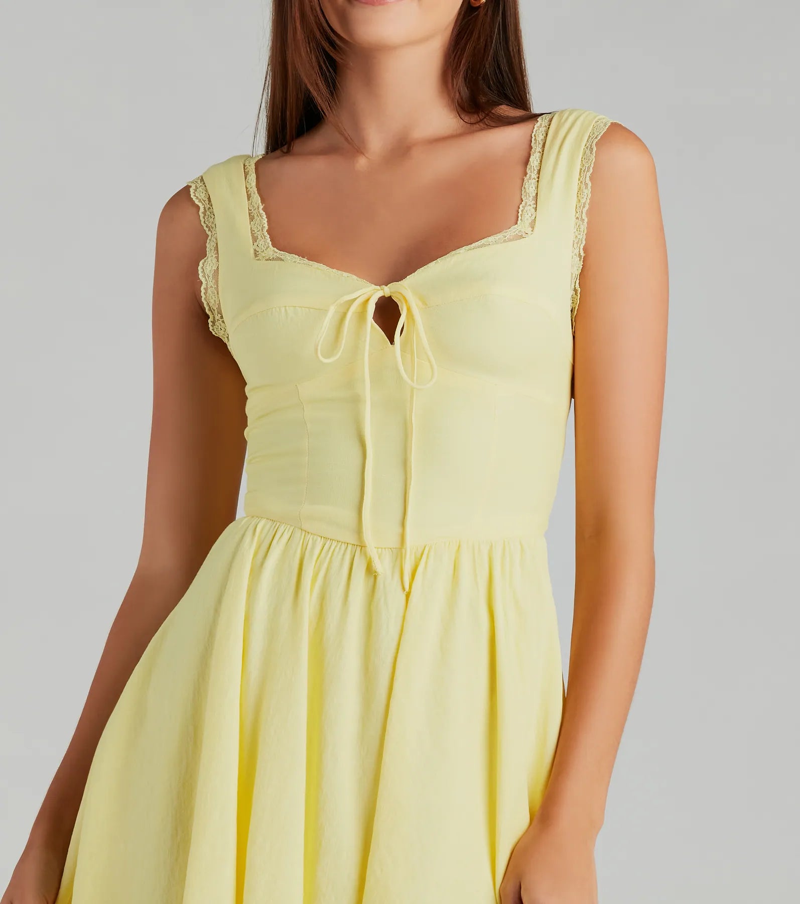 Isn't She A Beauty Woven Lace Skater Dress - Image 16