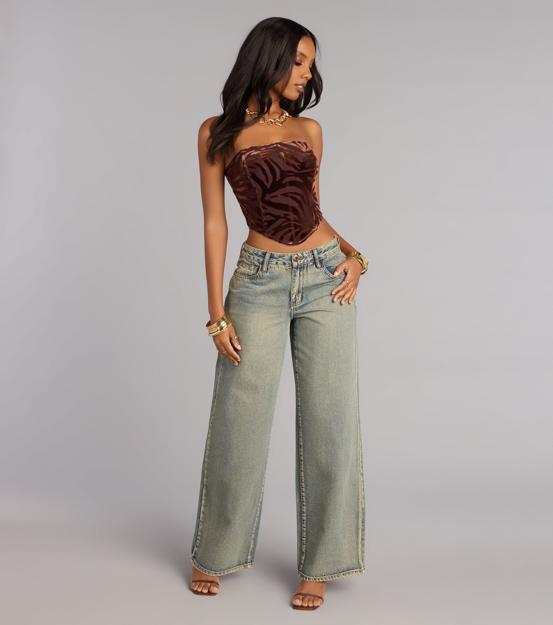 Wild At Heart Lace Up Bustier Top - Image 4