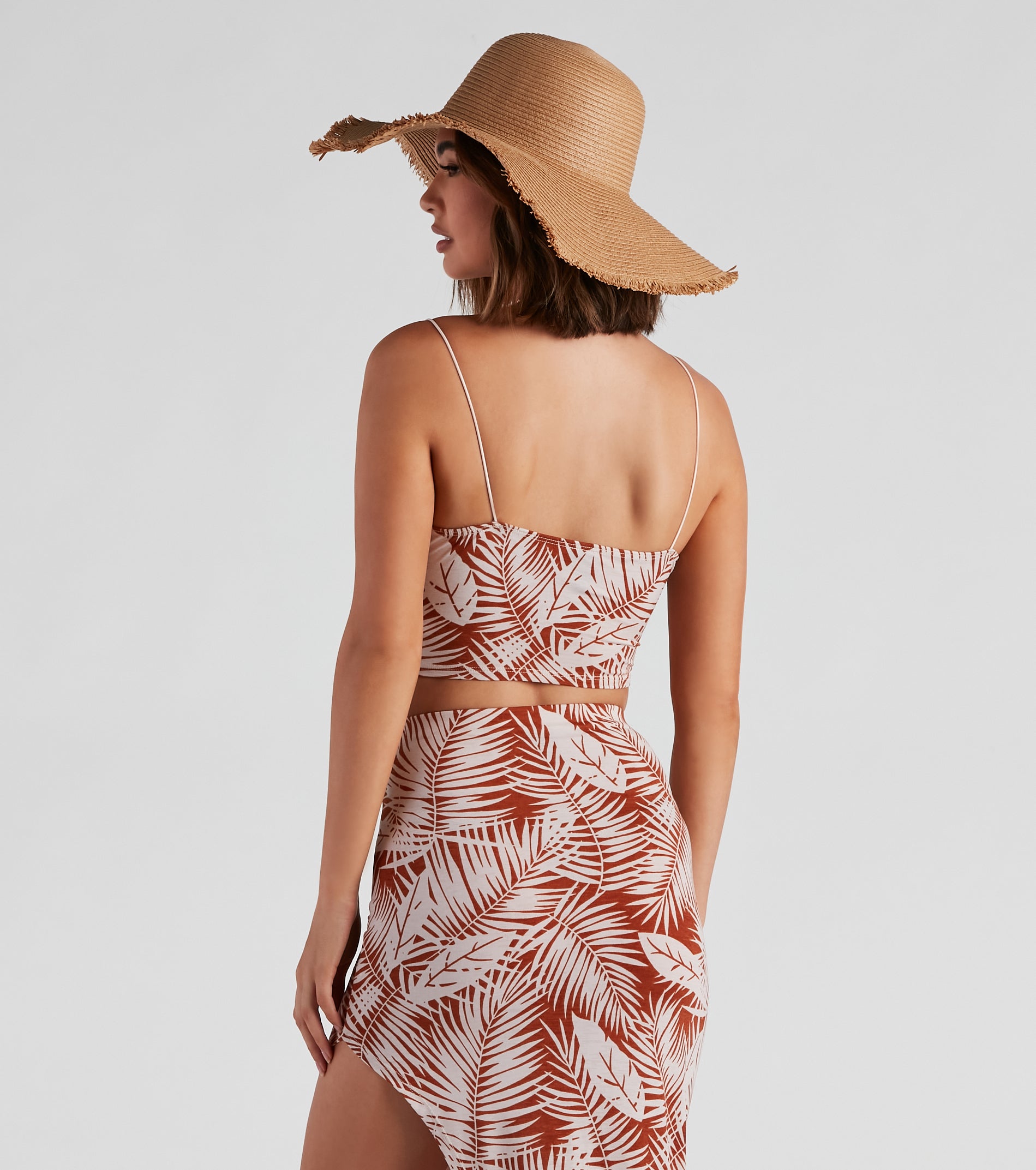 Paradise Cove Cowl Neck Crop Top - Image 3
