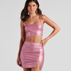 Fantasy Fairy Holographic Crop Top