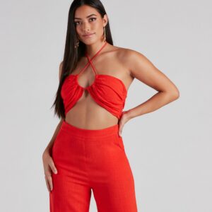 Worth It Linen Tube Top