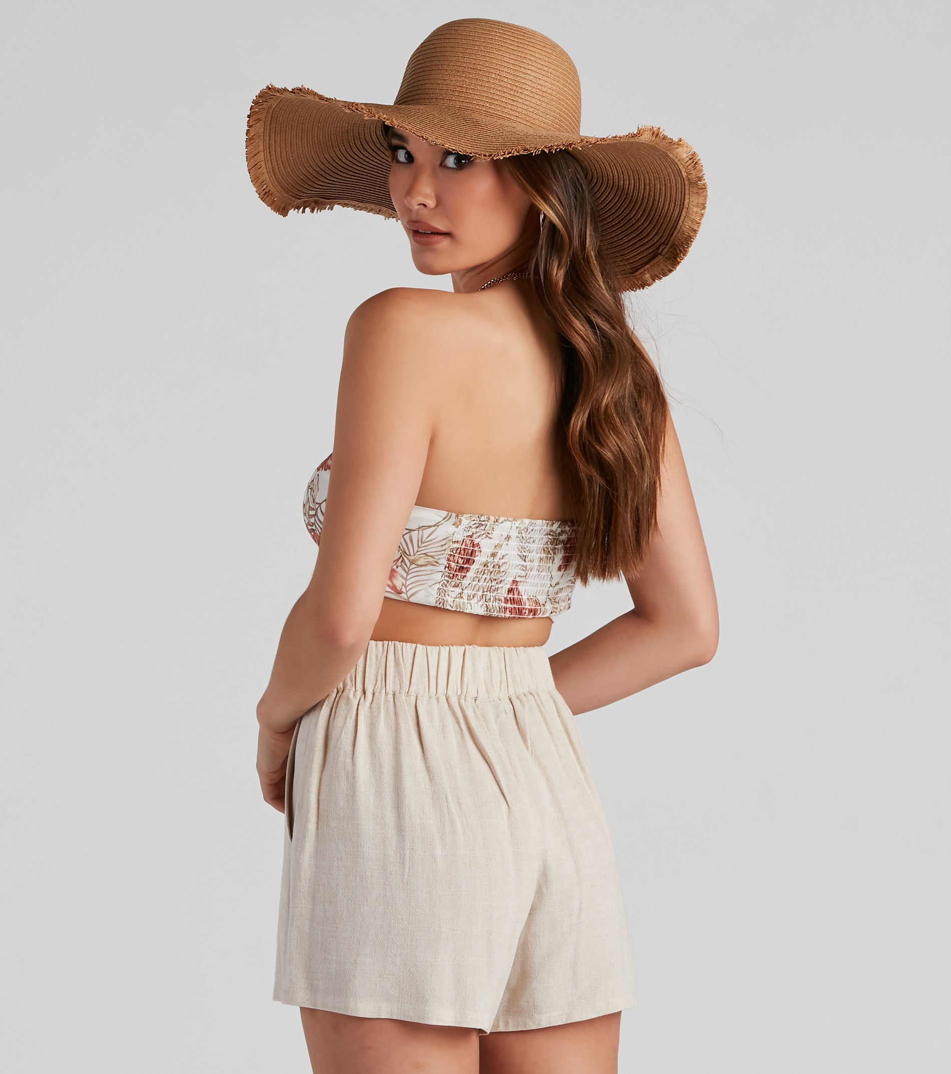 Blushing Tropics Bandeau Top - Image 3