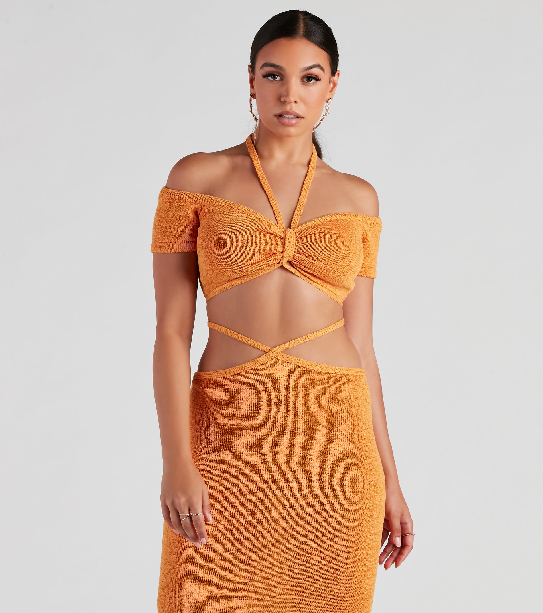 Sunset Beauty Halter Crop Top - Image 3