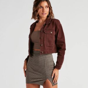 Here To Help Trucker Denim Jacket