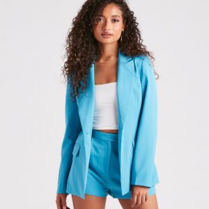 Bold Moves Woven Blazer