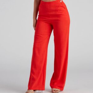 Worth It Linen Wide Leg Pants