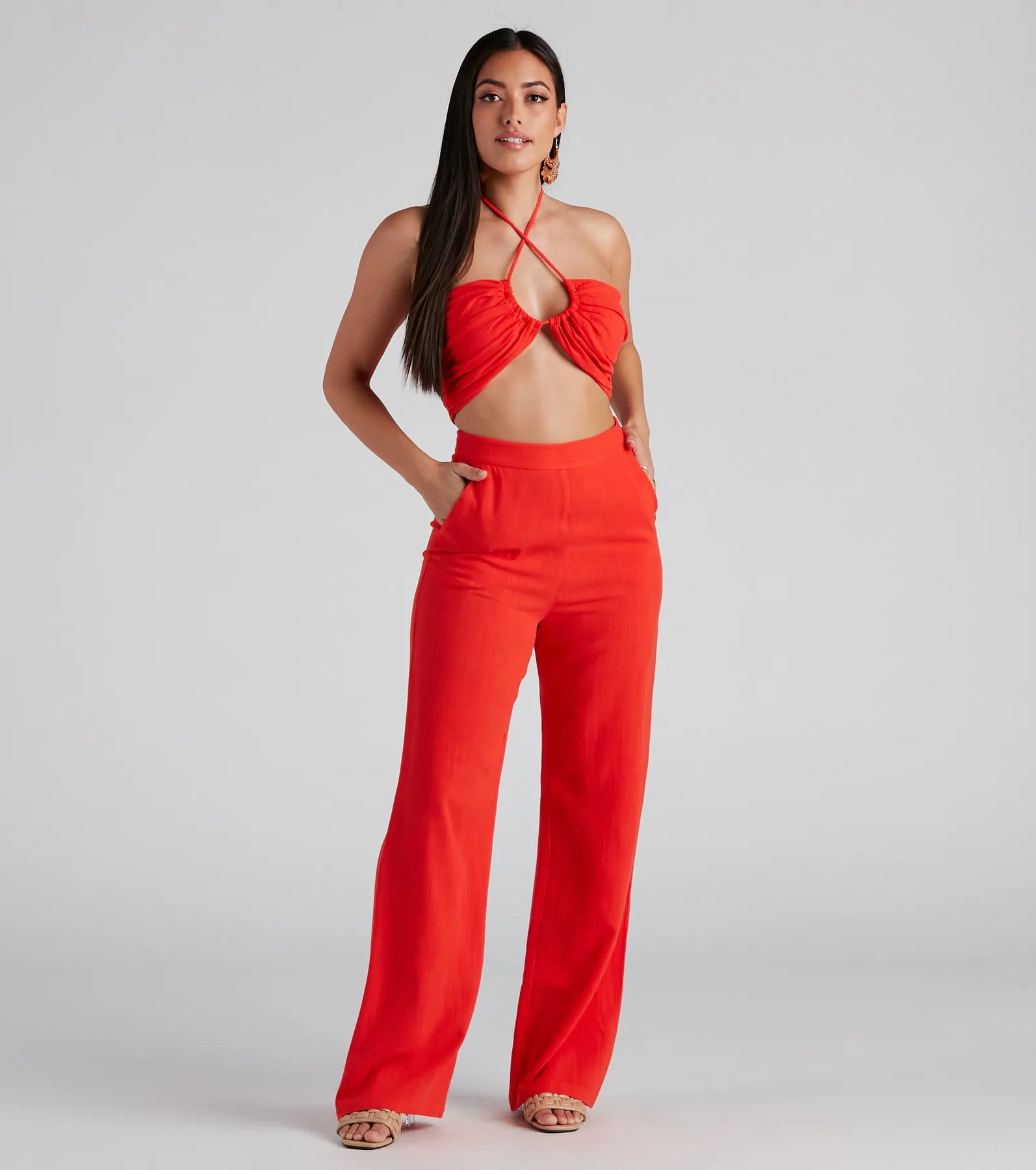 Worth It Linen Wide Leg Pants - Image 2