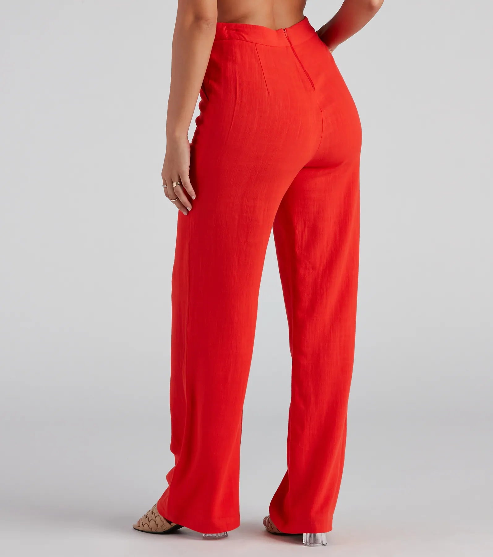 Worth It Linen Wide Leg Pants - Image 3