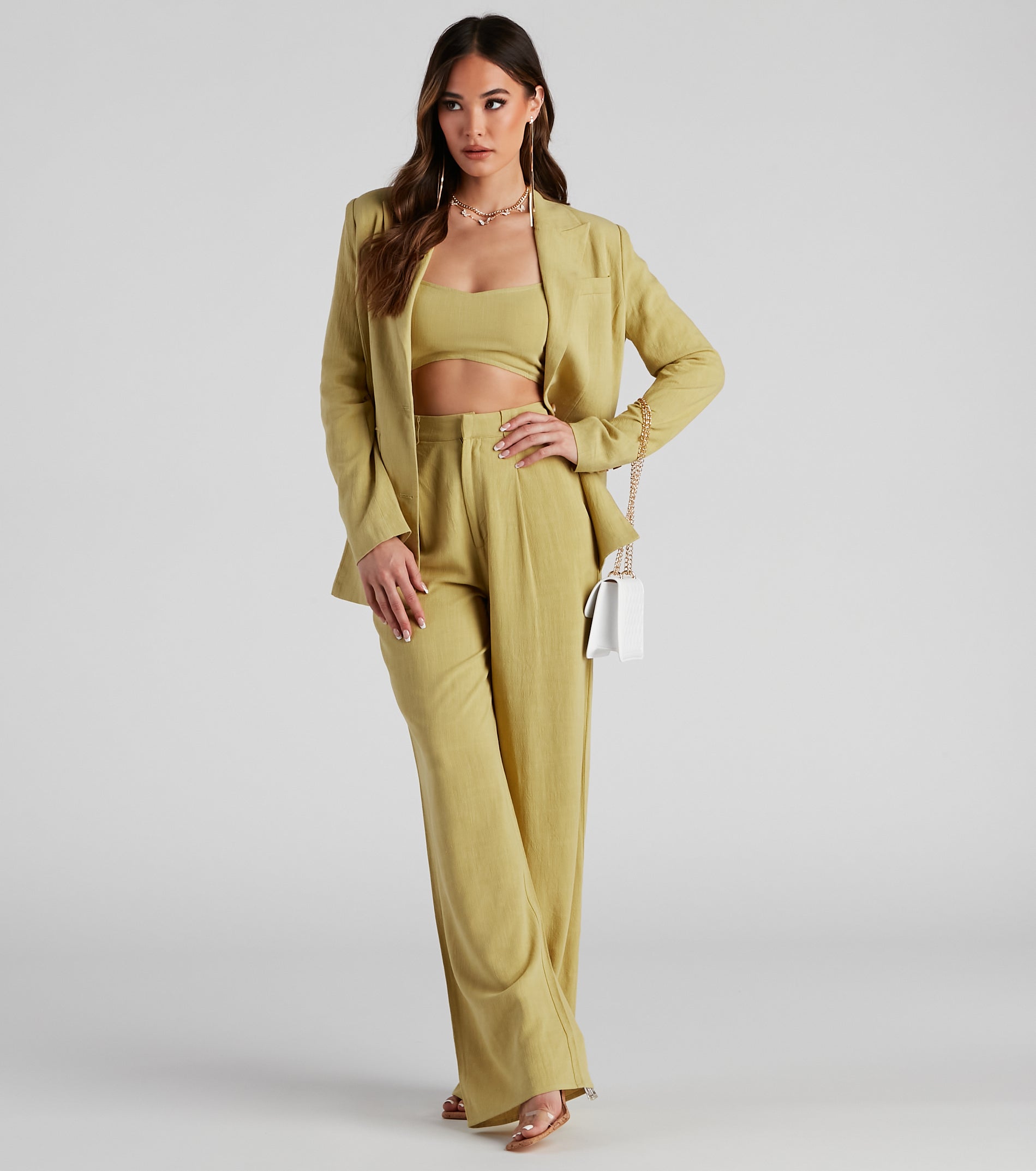 On The Move Linen Wide Leg Pants - Image 2