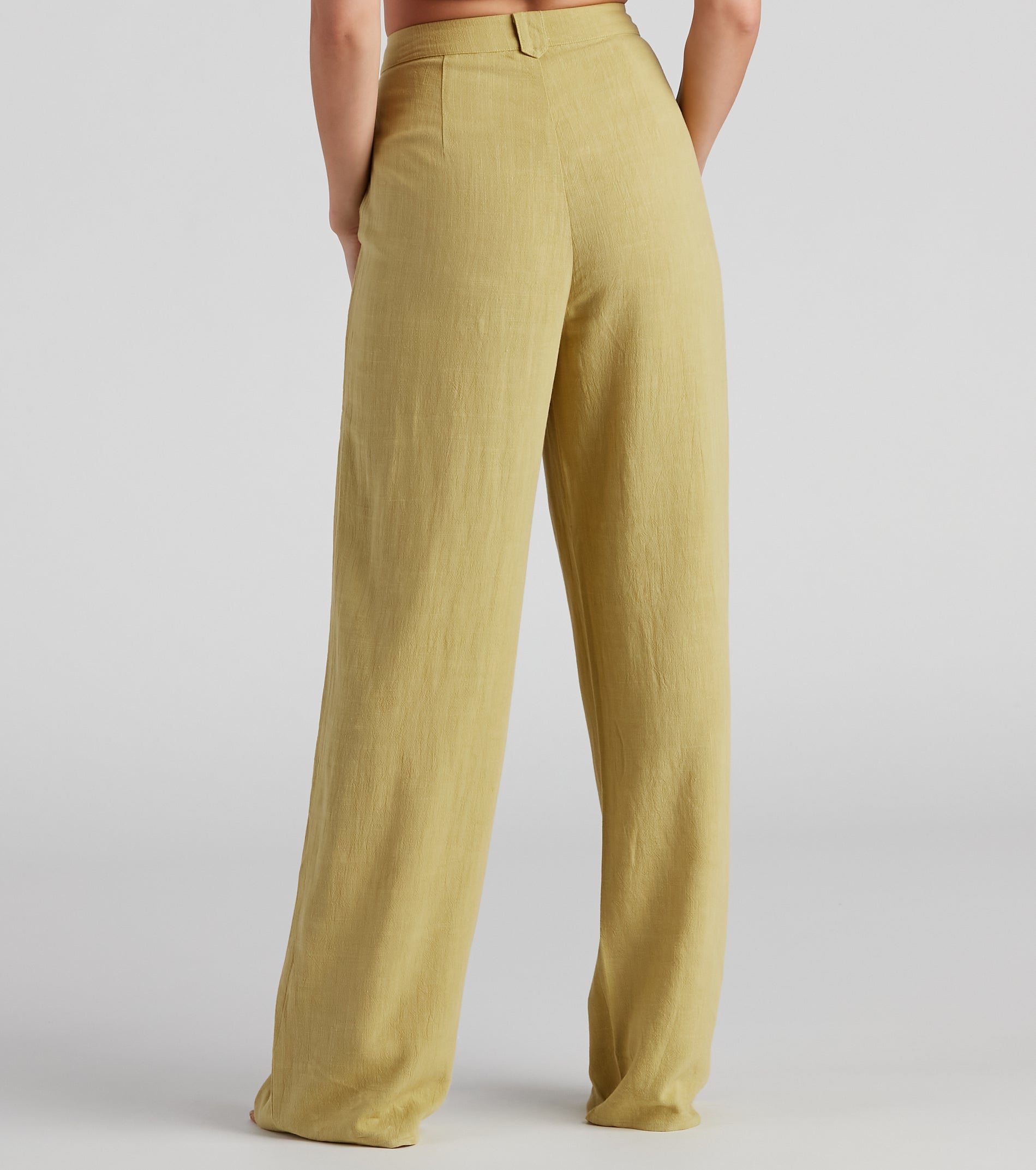 On The Move Linen Wide Leg Pants - Image 3