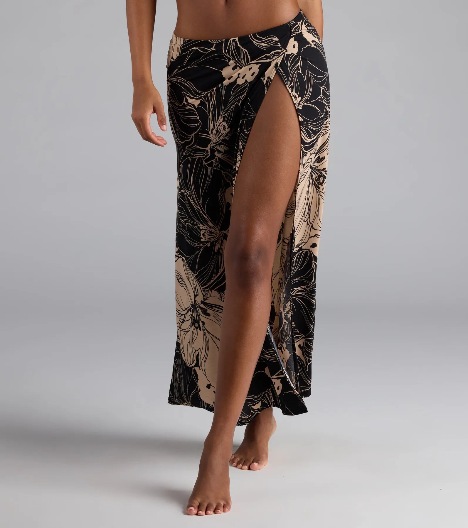 Under The Sun Tropical Slit Maxi Skirt - Image 3