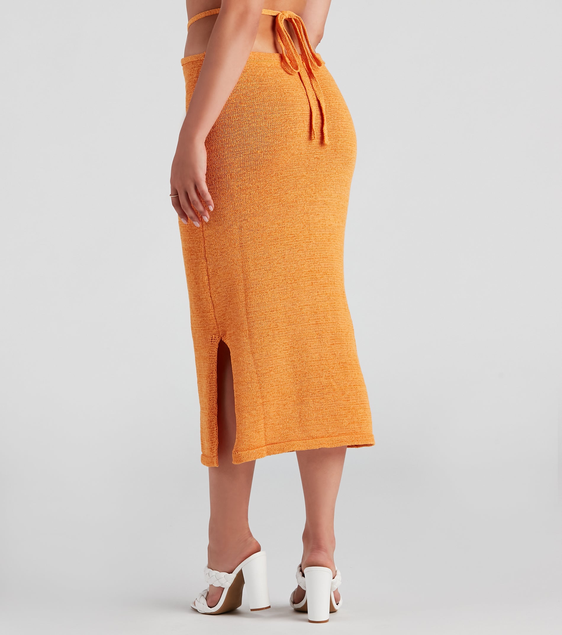 Sunset Beauty Cutout Midi Skirt - Image 3