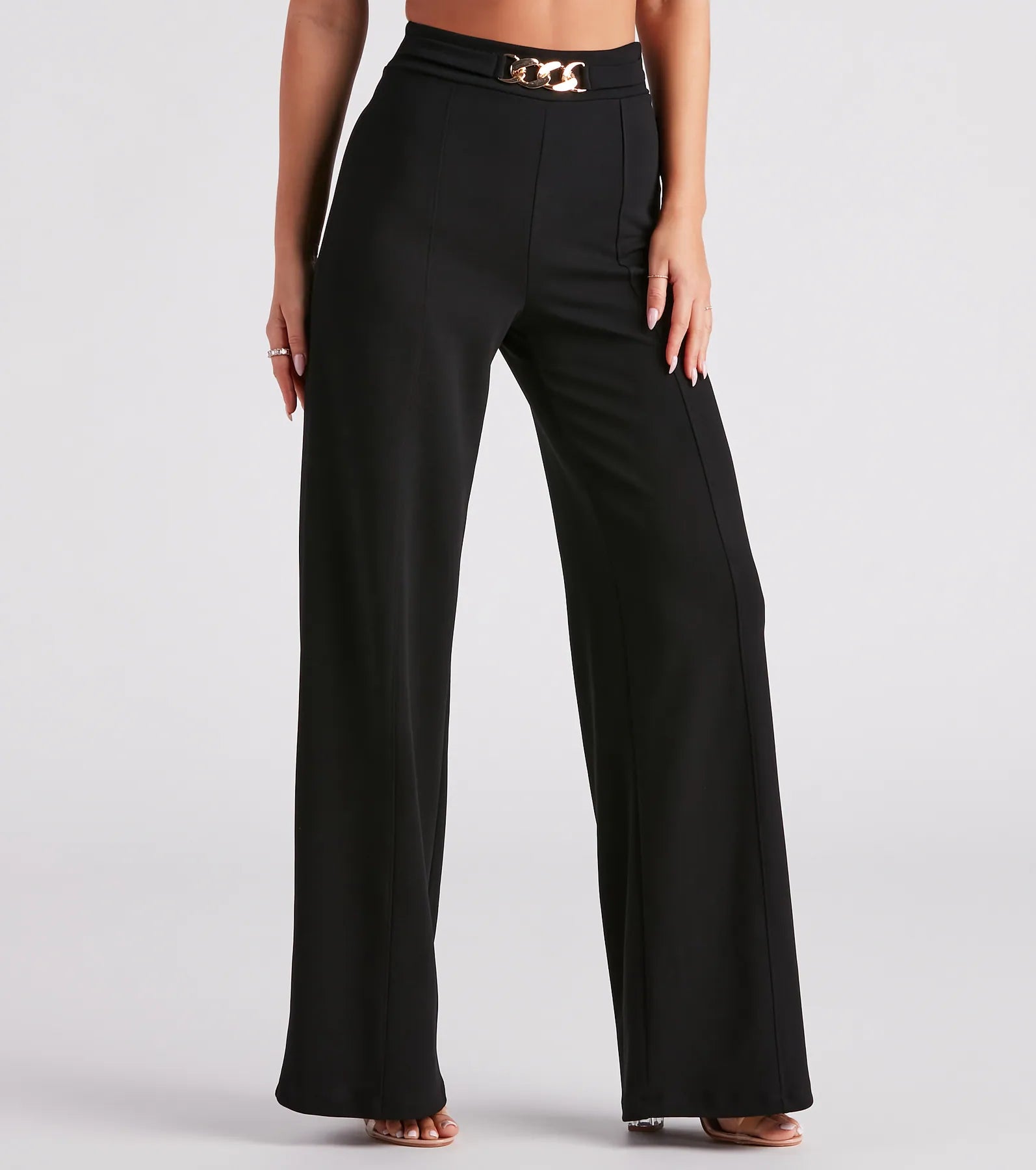 Forever Linked Chain Wide Leg Pants - Image 5