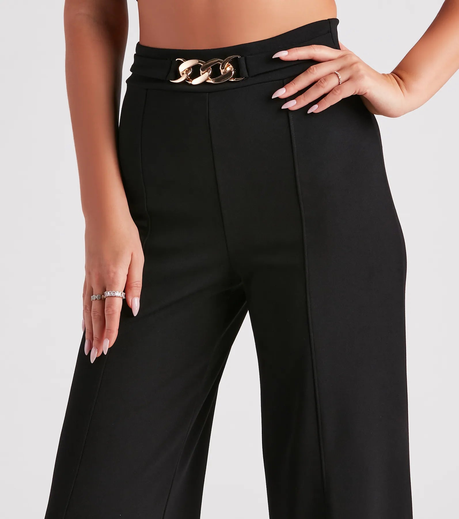 Forever Linked Chain Wide Leg Pants - Image 8