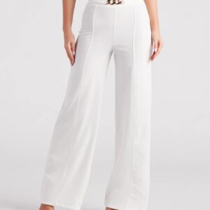 Forever Linked Chain Wide Leg Pants
