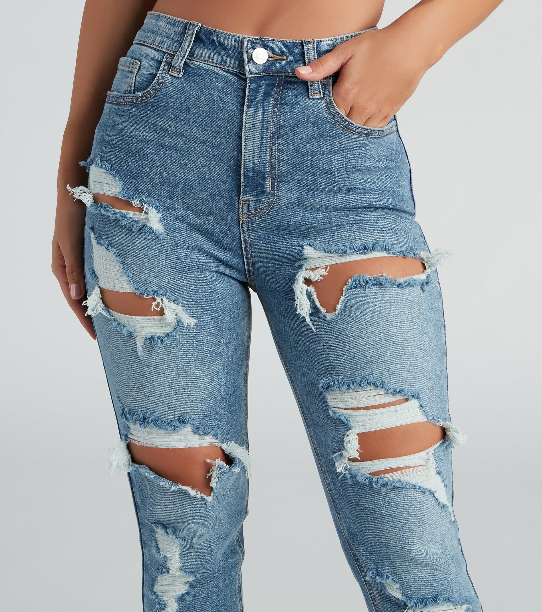 Everyday Edgy Distressed Straight-Leg Jeans - Image 4