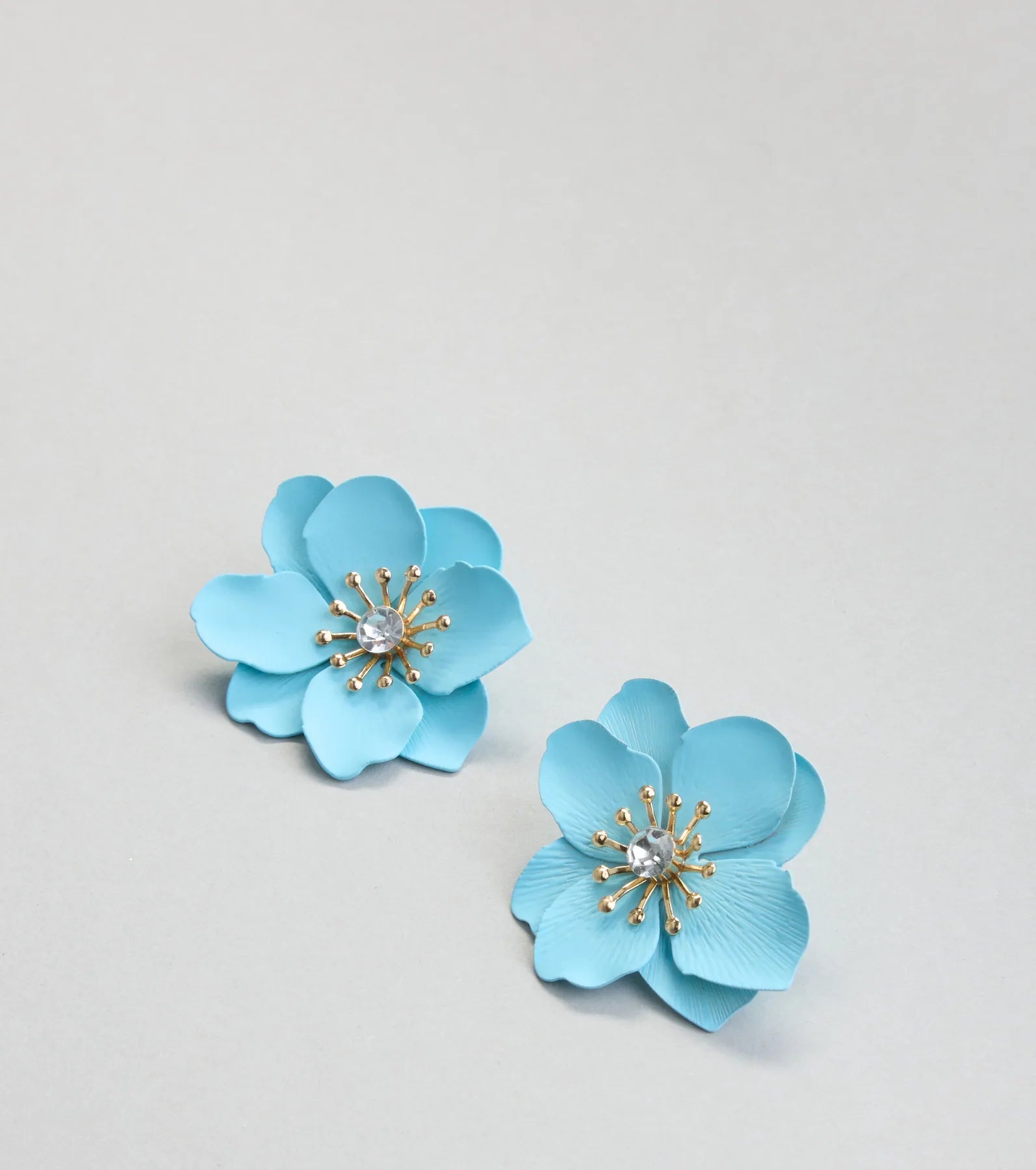Blooming Glam Flower Stud Earrings - Image 3