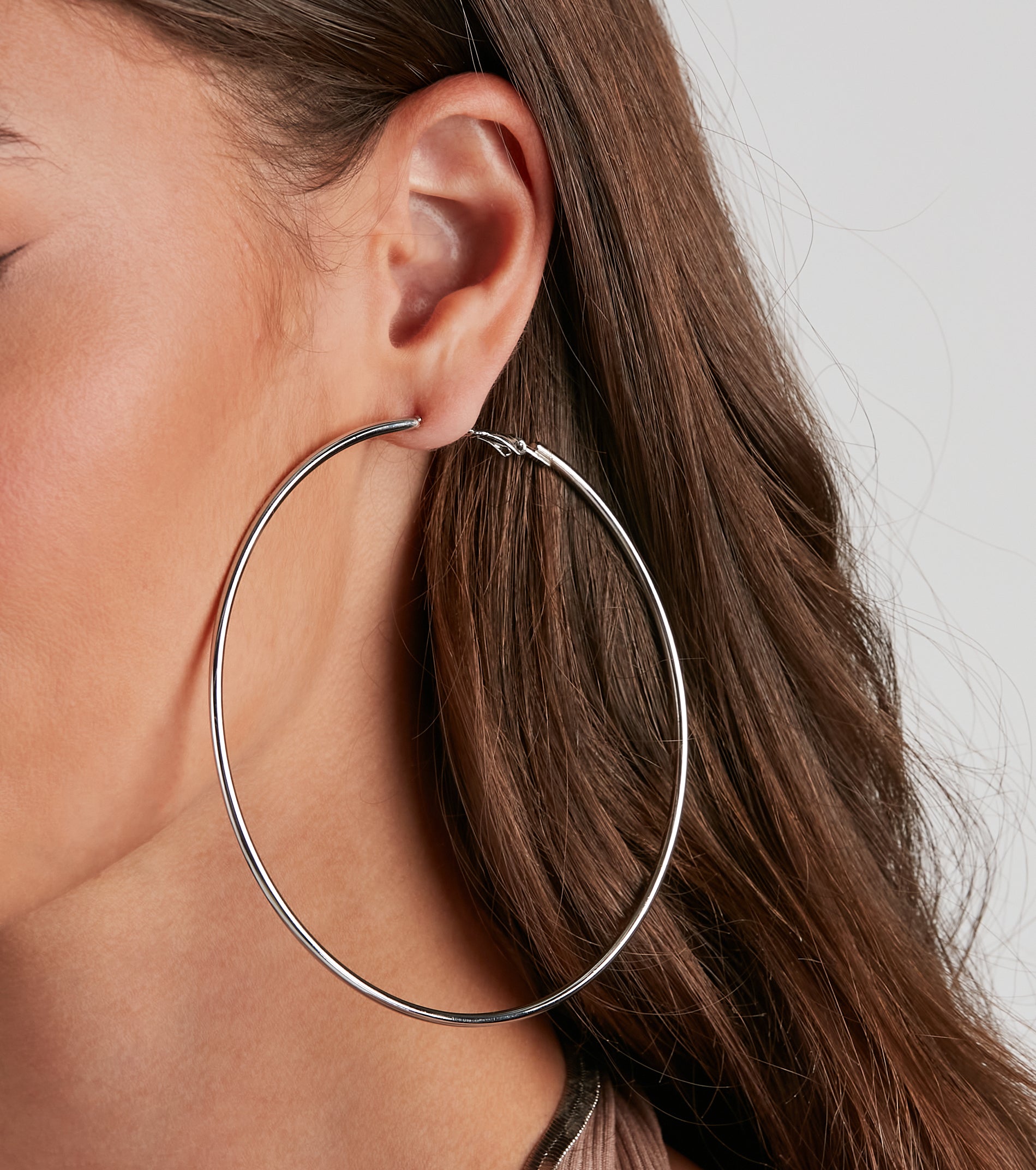Extra Large Sleek Hoops - Image 2