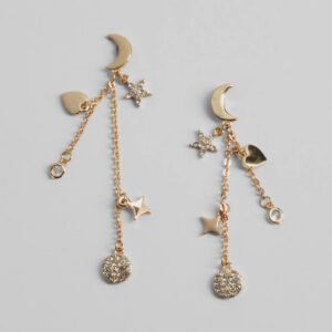 Mystical Chic Celestial Rhinestone Earrings