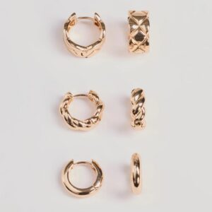 Set The Bar Mini Hoop Three-Pack Earrings Set