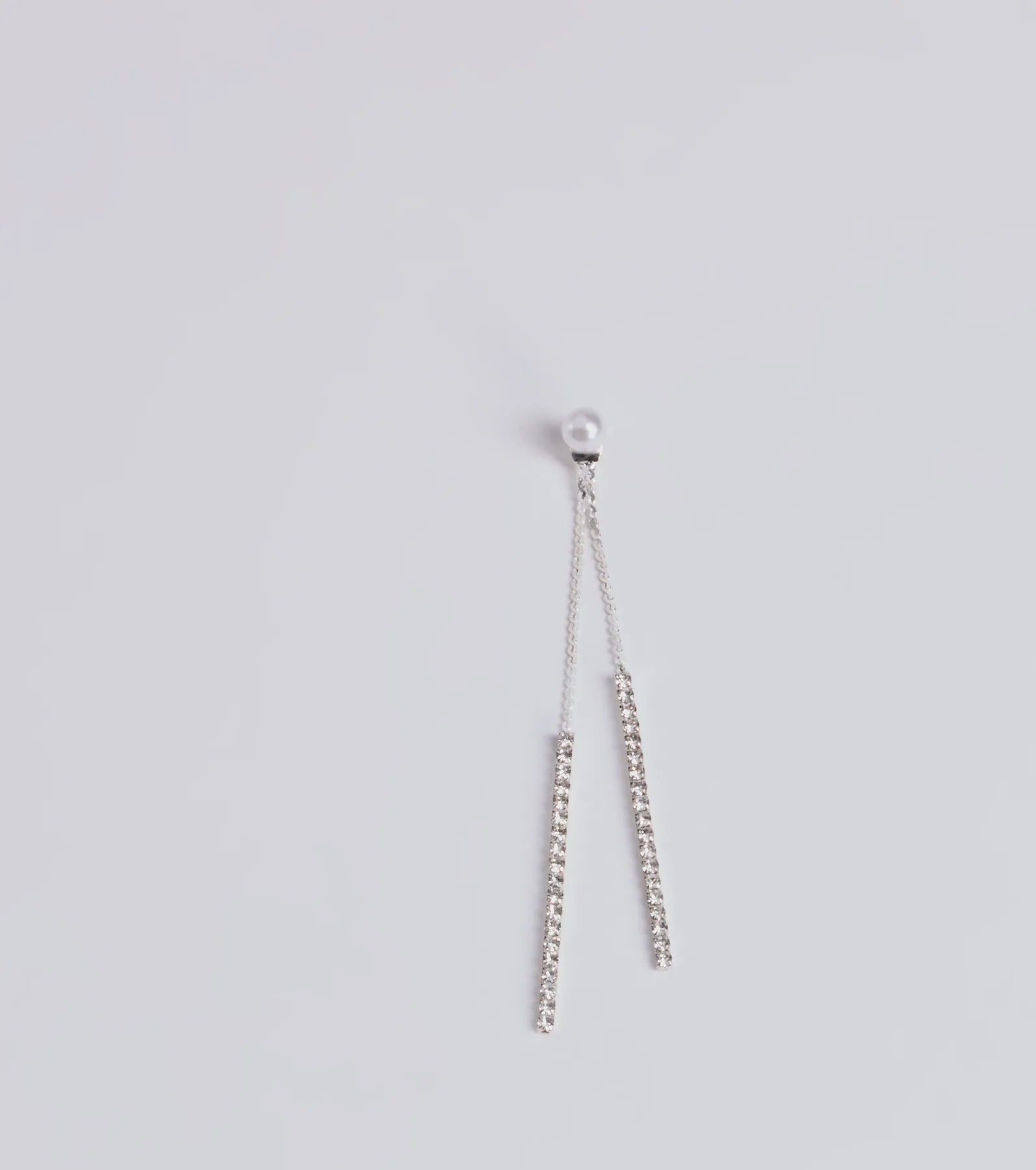 So Luxe Pearl And Rhinestone Dainty Duster Earrings - Image 2