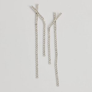 Luxe Appeal Rhinestone Linear Earrings