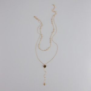 Effortlessly Elevated Layered Lariat Necklace