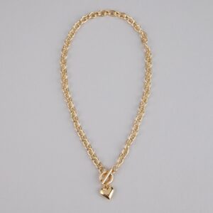 Locked in Love Heart Toggle Necklace