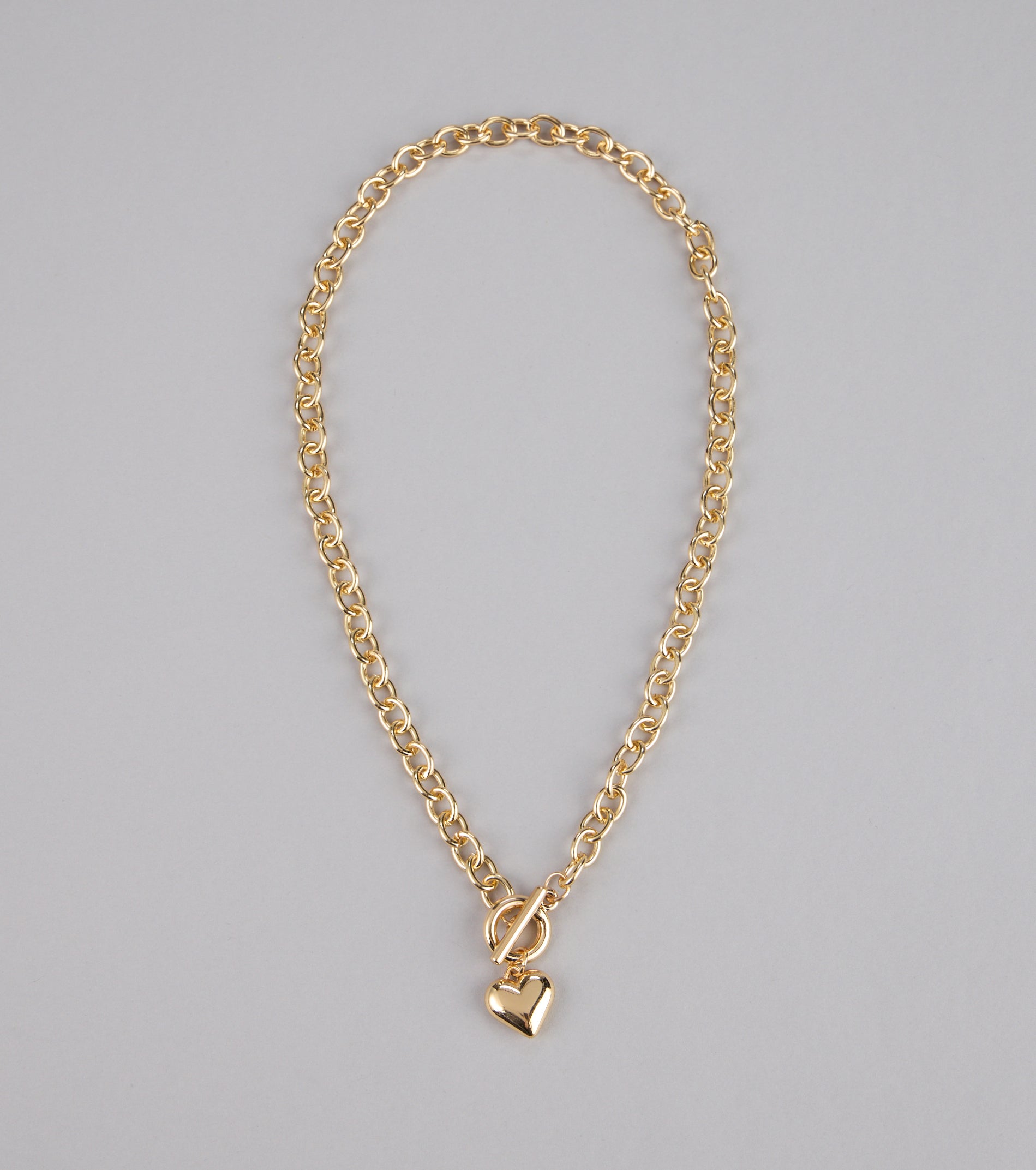 Locked in Love Heart Toggle Necklace