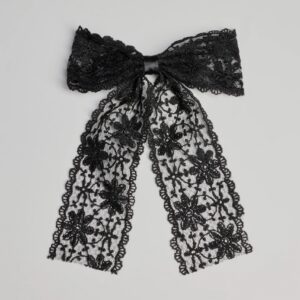 Charming Cutie Floral Lace Hair Bow Barrette