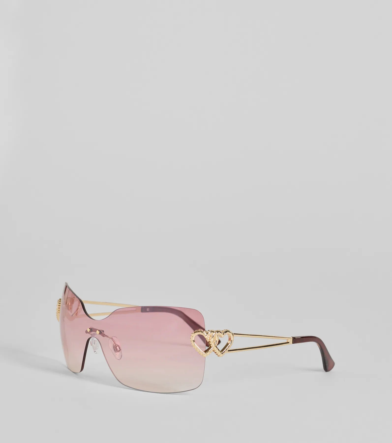 Stole Your Heart Charms Shield Sunglasses - Image 2