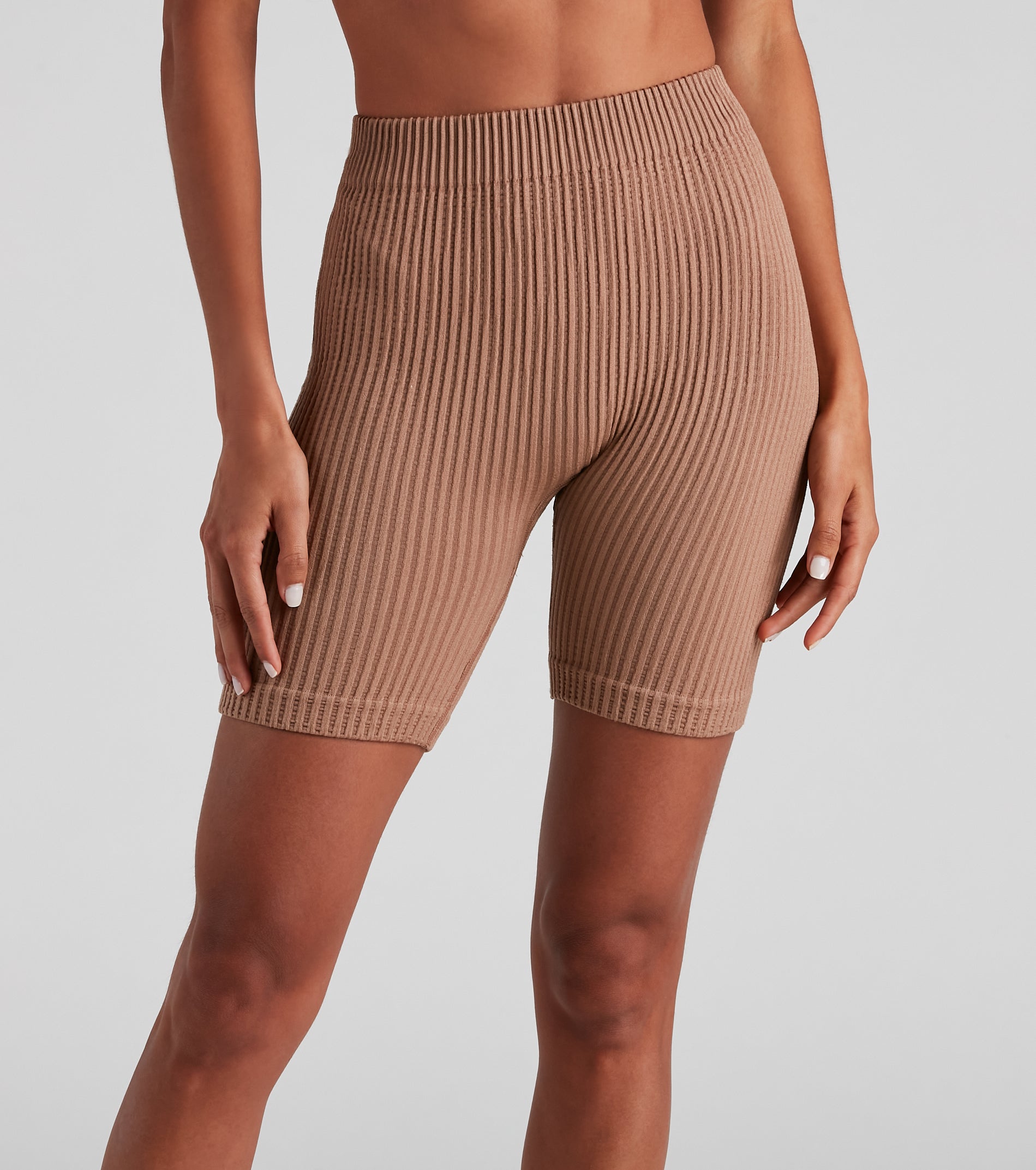 Life Of Leisure Rib Seamless Shorts - Image 5
