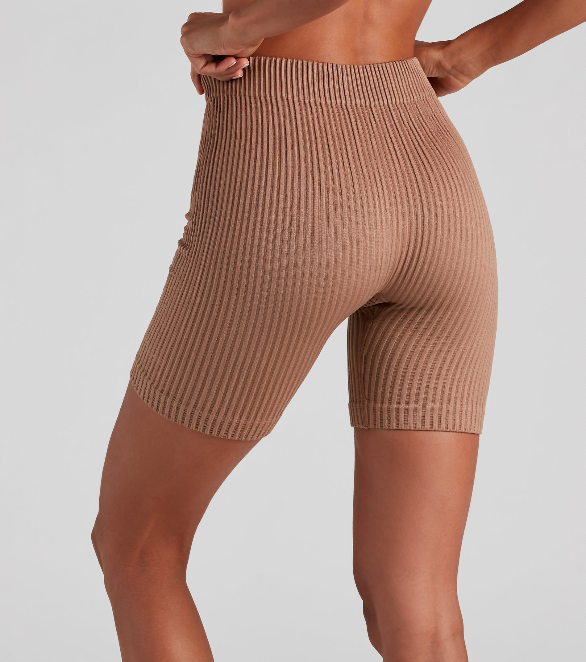 Life Of Leisure Rib Seamless Shorts - Image 6