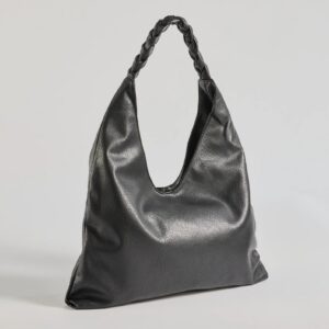 Braided Glam Slouchy Shoulder Bag