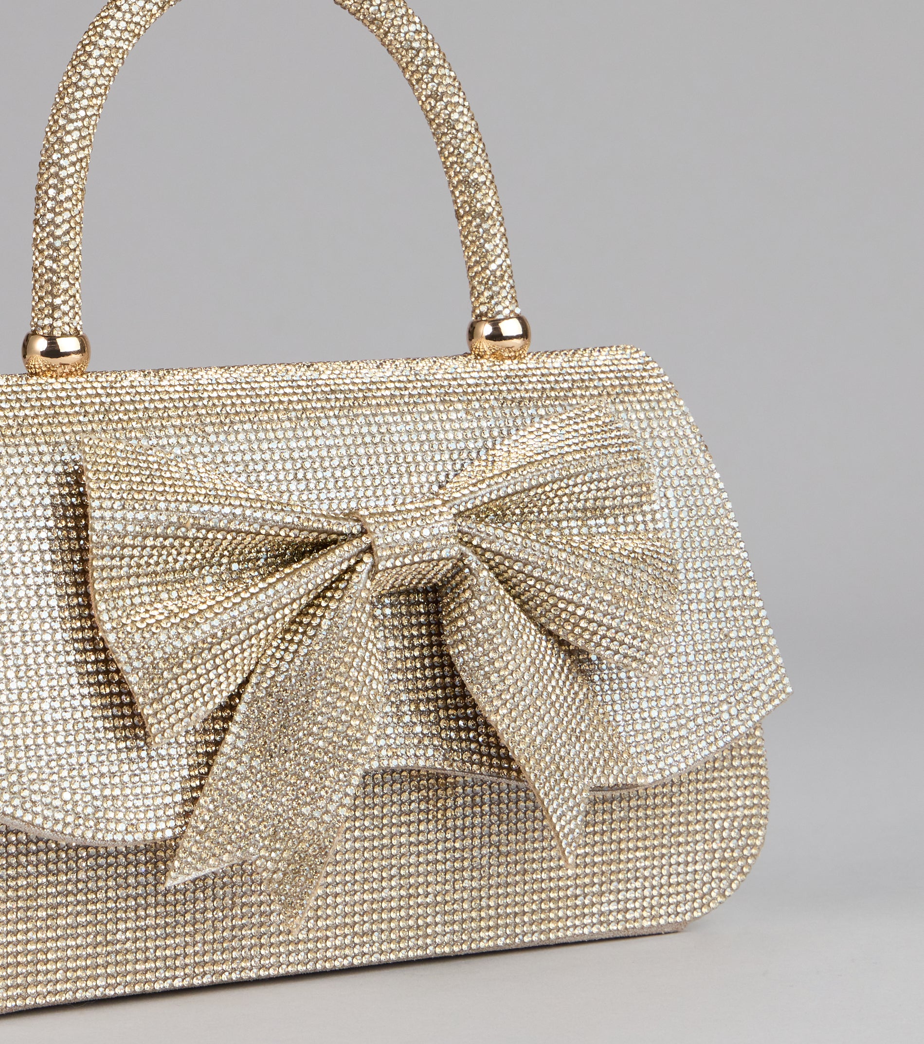 So Pristine Bow Rhinestone Purse - Image 4