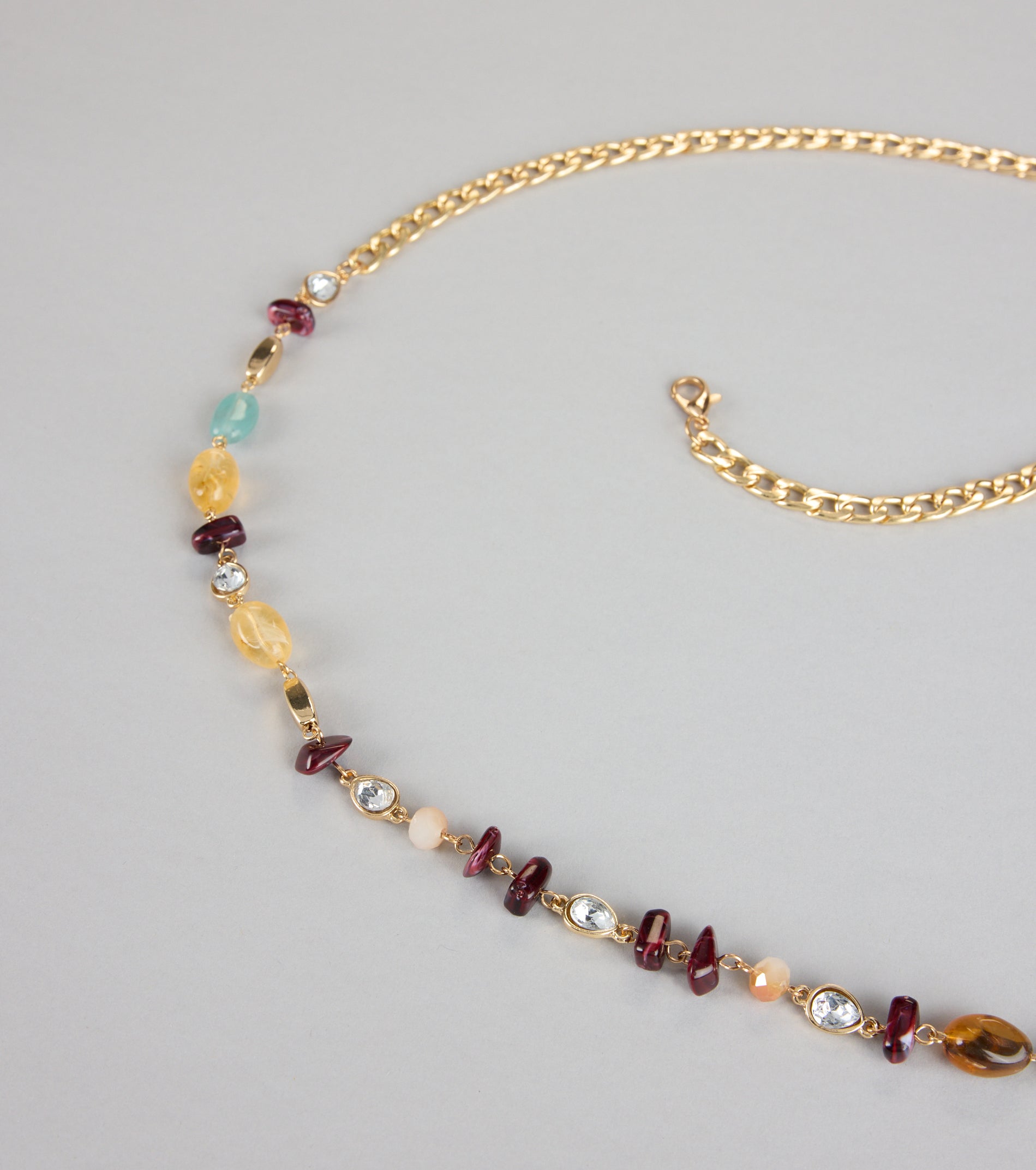 New Obsession Beaded Stone Chain Belt - Image 3