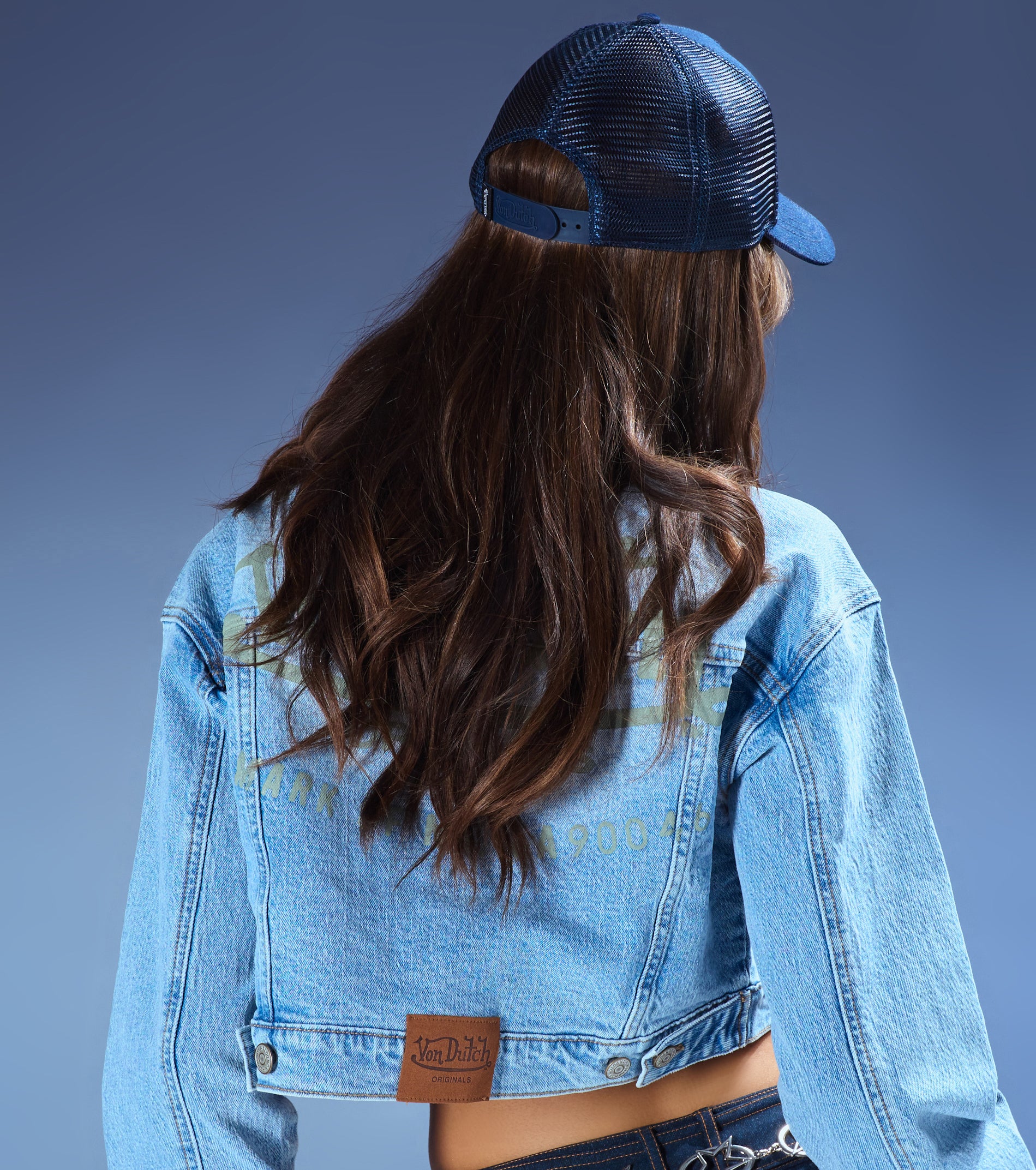 Windsor x Von Dutch Denim Trucker Hat - Image 3