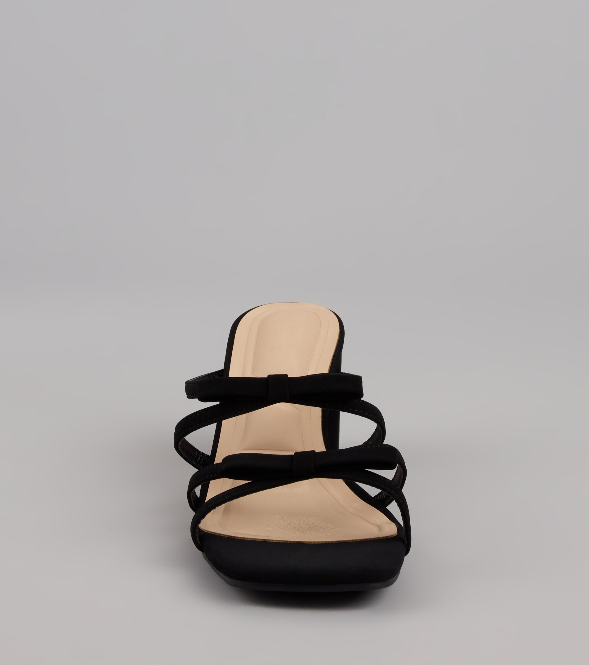 All Day Cute Bow Strap Block Heel Mules - Image 3