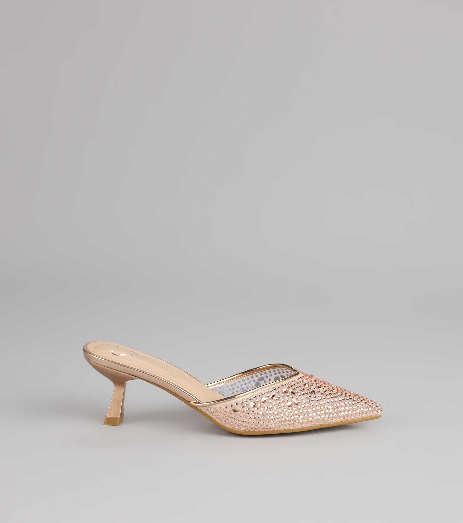 Crystal Beam Pointed Toe Mules - Image 2