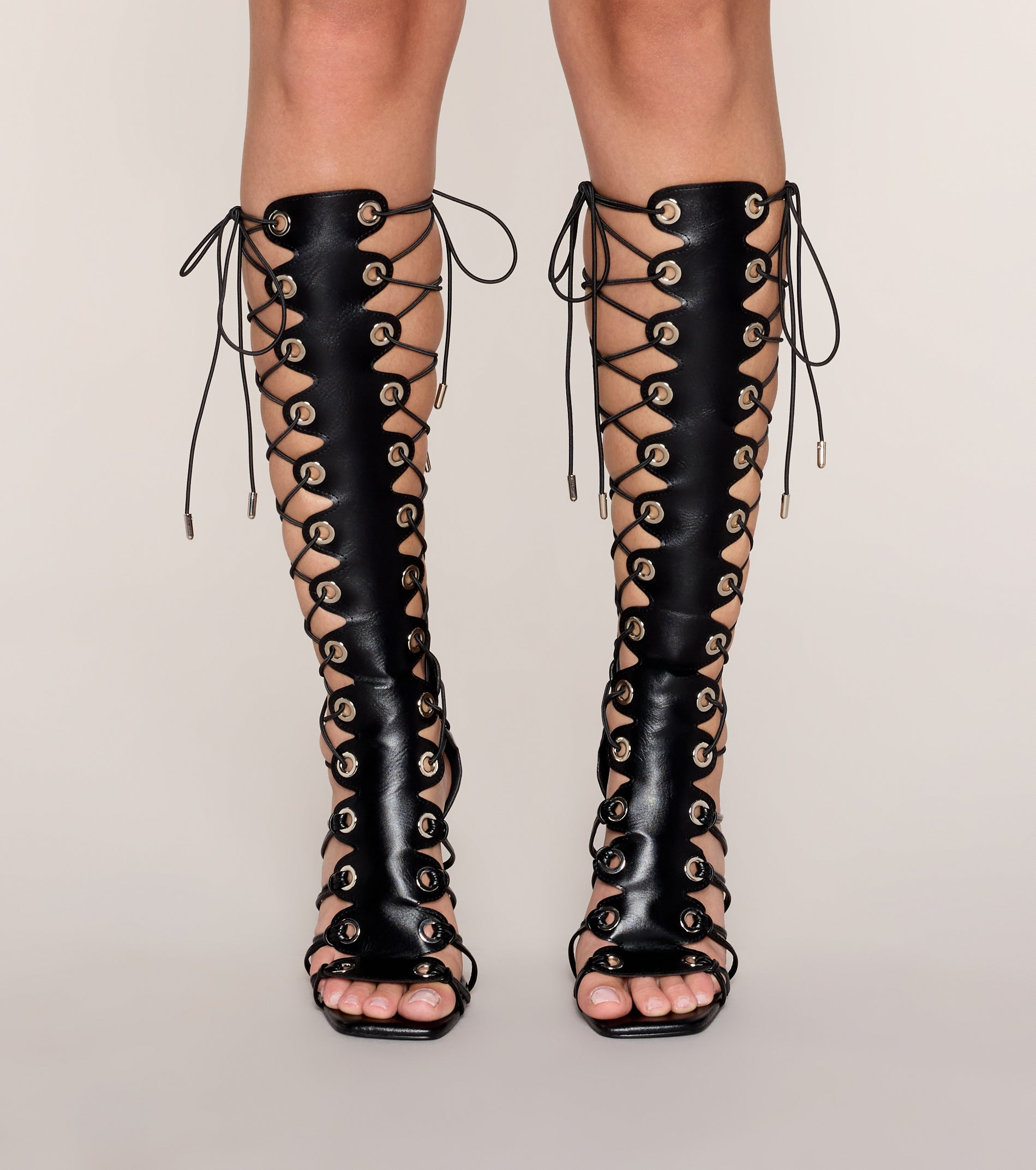 Laced With Attitude Stiletto Heels - Image 3