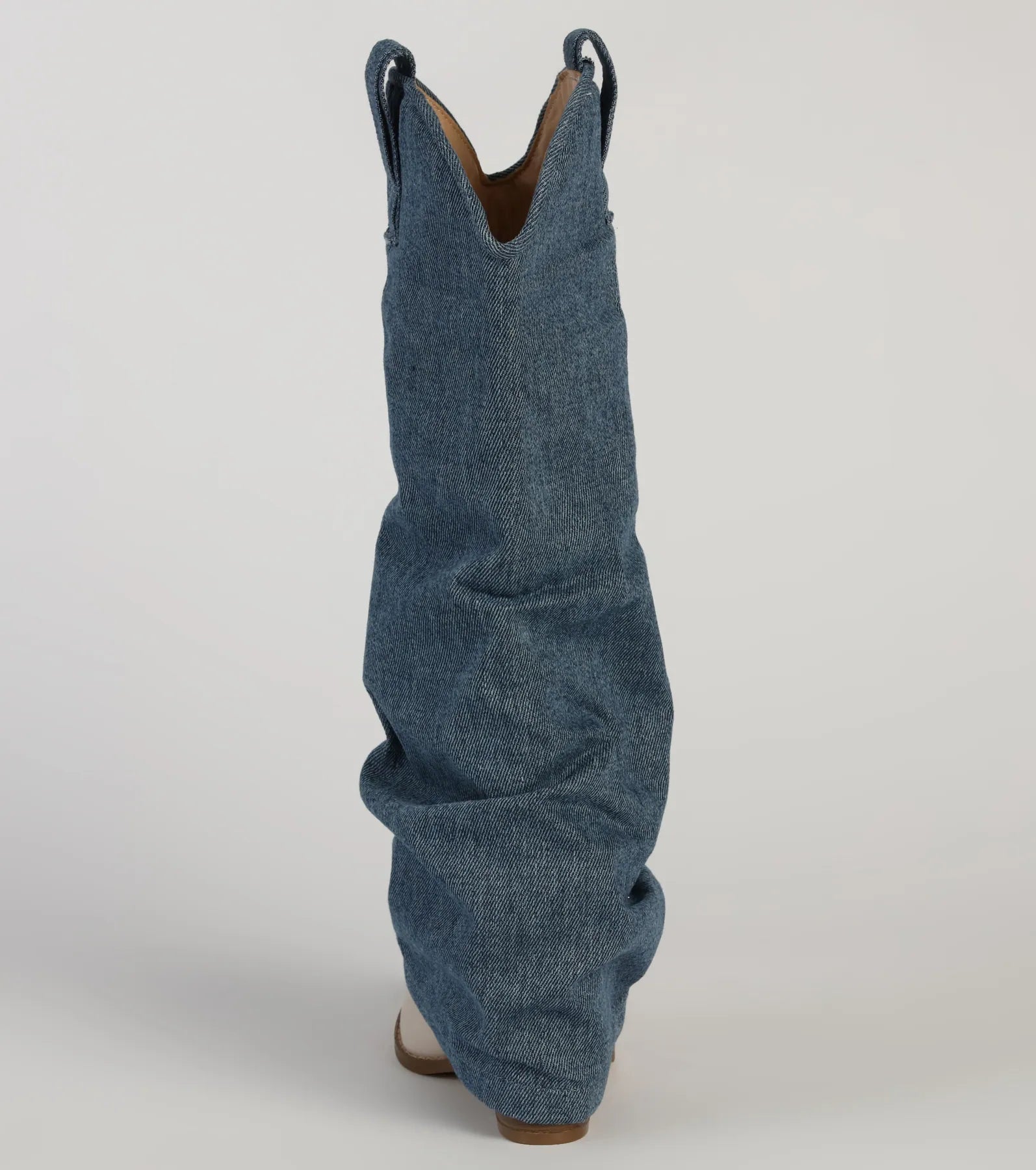 Denim Diva Fold-Over Western Boots - Image 4