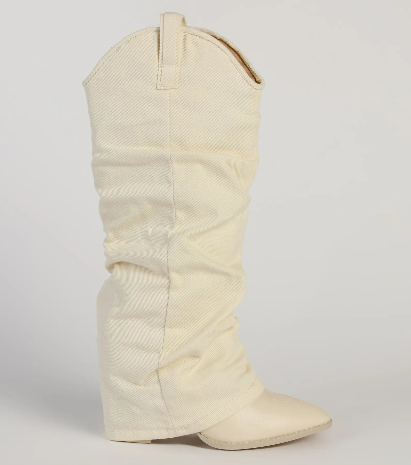 Denim Diva Fold-Over Western Boots - Image 6