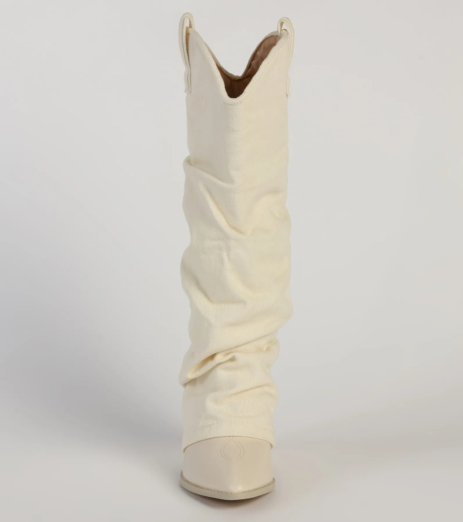 Denim Diva Fold-Over Western Boots - Image 7