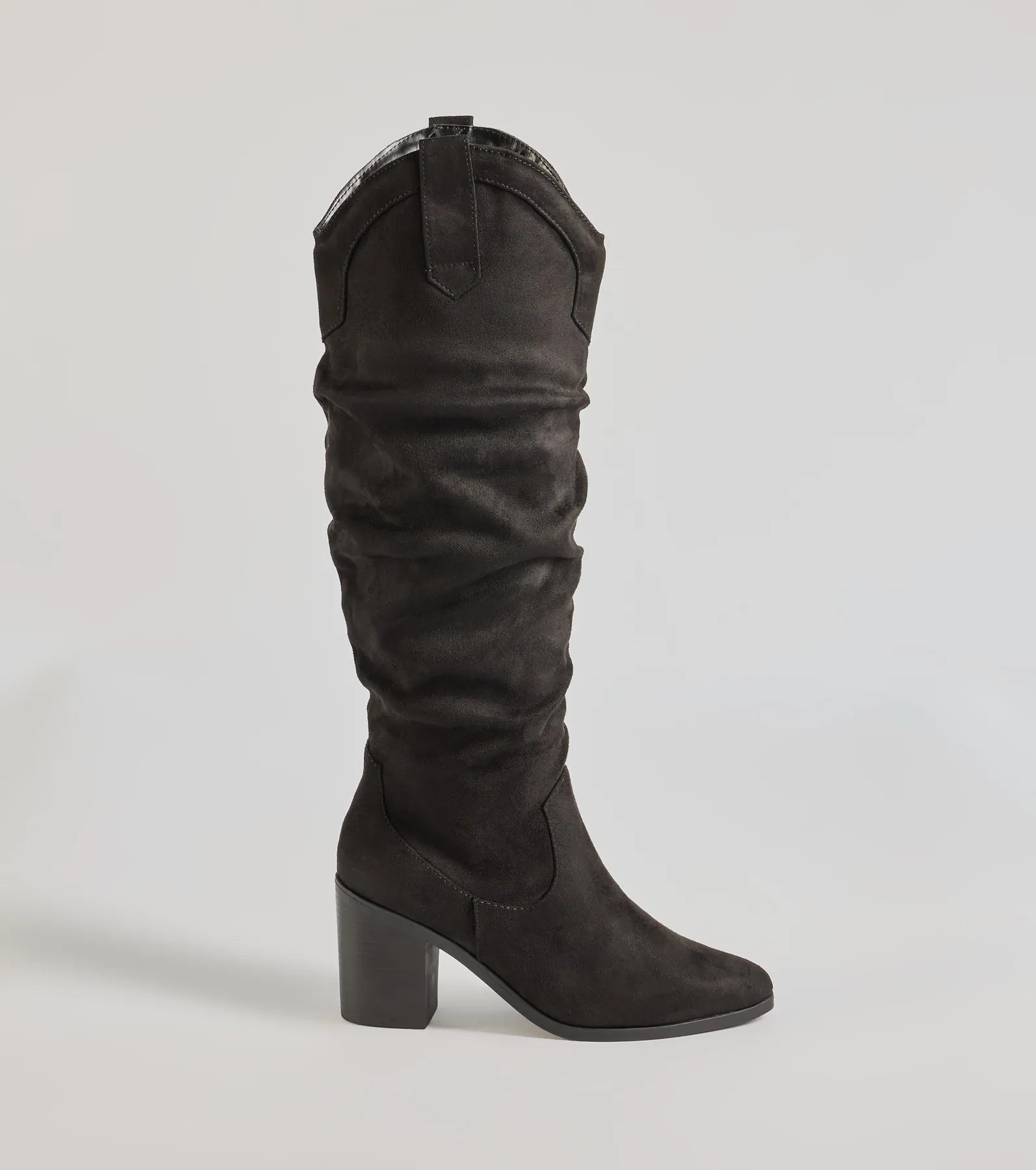 Strut In Style Slouched Under-The-Knee Boots - Image 2