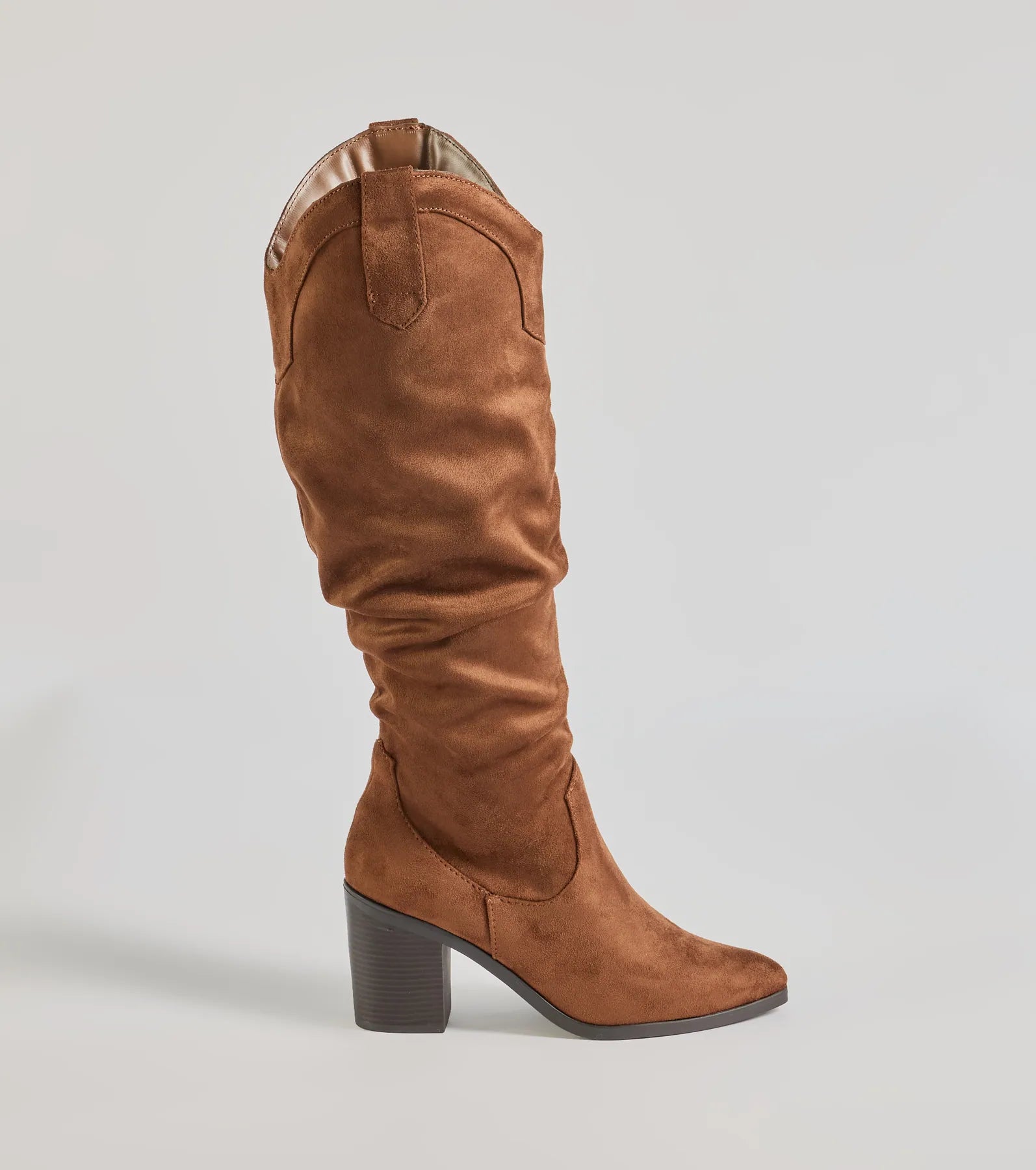 Strut In Style Slouched Under-The-Knee Boots - Image 10