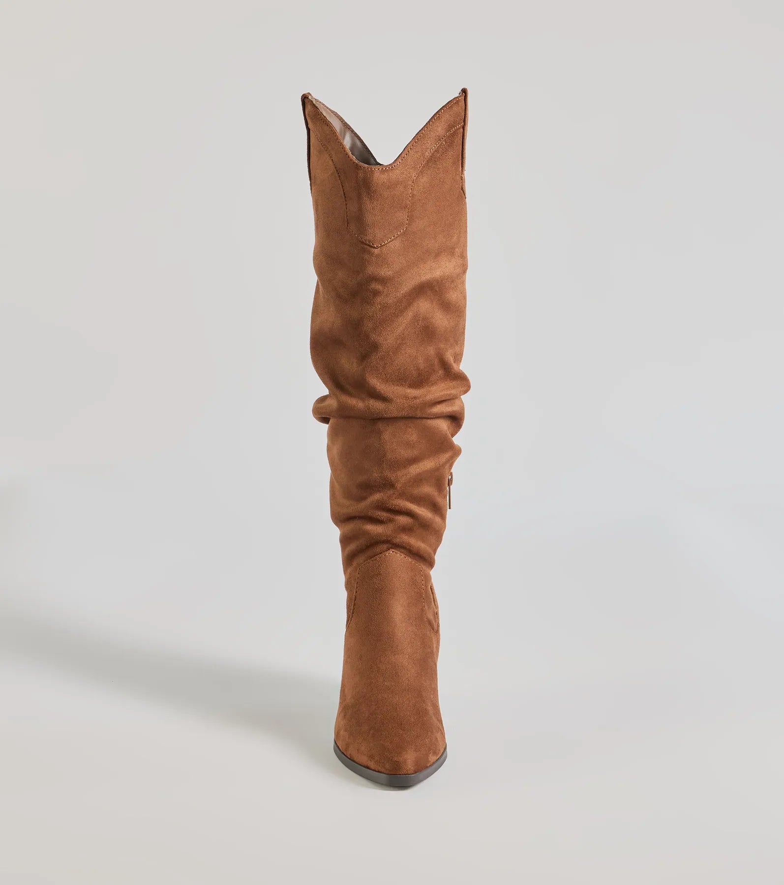 Strut In Style Slouched Under-The-Knee Boots - Image 11