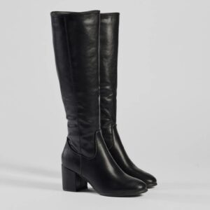 Chic Strides Faux Leather Under-The-Knee Boots