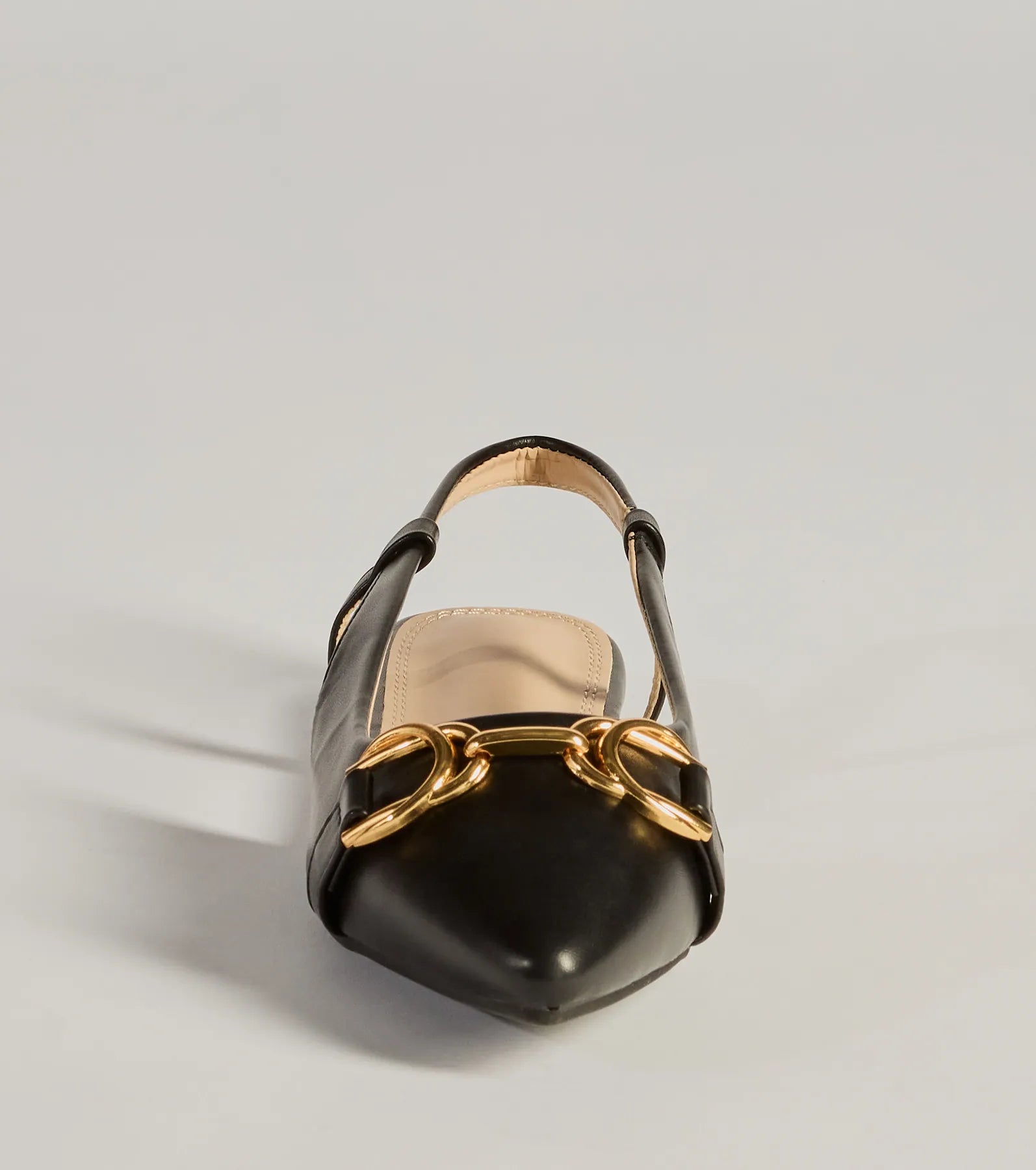 Luxe Allure Pointed-Toe Faux Leather Flats - Image 3